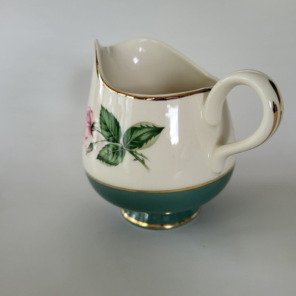 Vintage Lifetime China CAMEO ROSE Homer Laughlin Cavalier Coffee Tea Creamer 50s - Picture 2 of 10